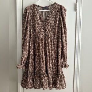 Floral Brown Dress